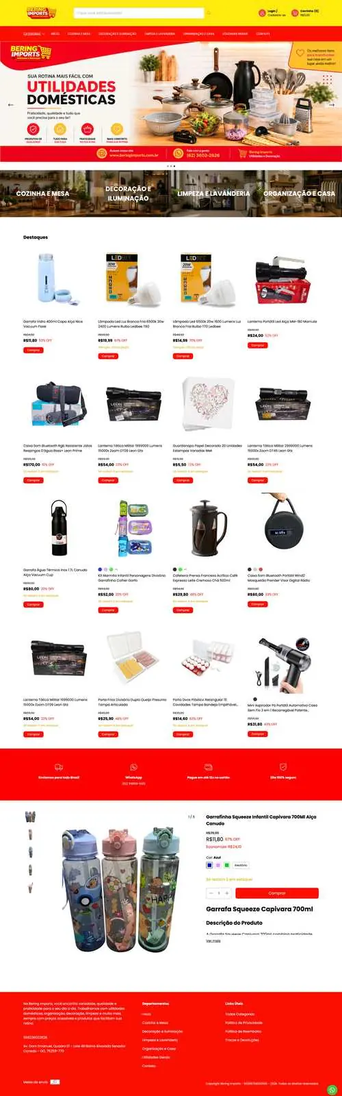Bering Imports site