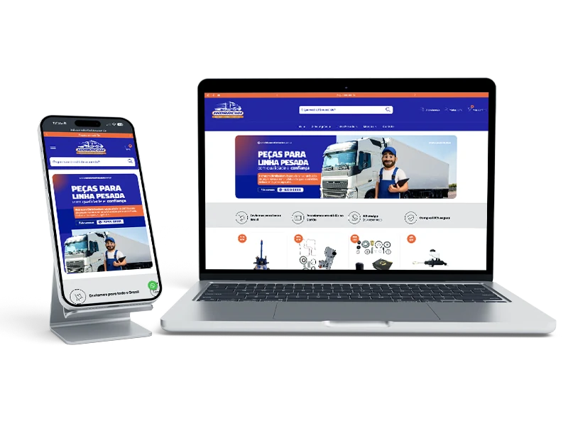 E-commerce da Hidracom Distribuidora desenvolvido pela Baru Marketing