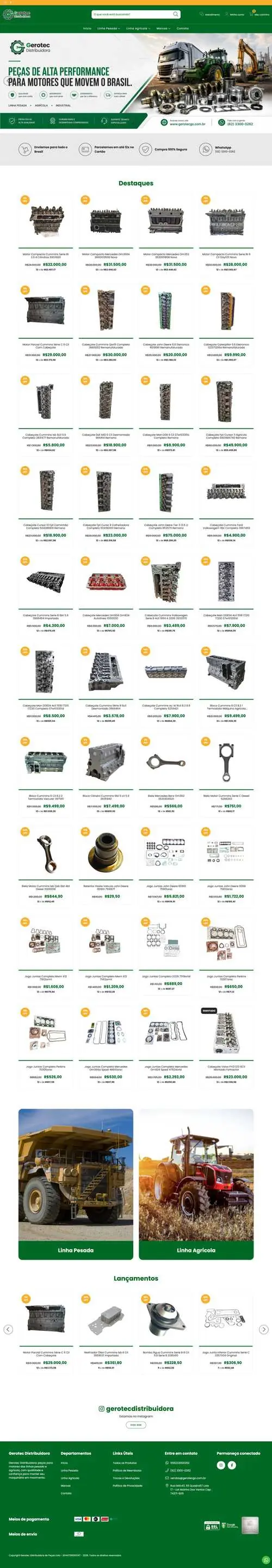 Gerotec Distribuidora site