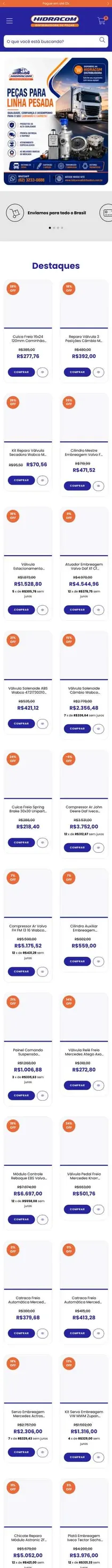 Hidracom Distribuidora mobile