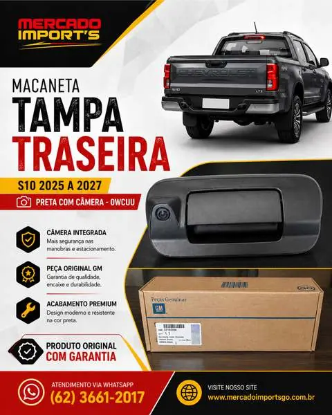 Maçaneta Tampa Traseira S10
